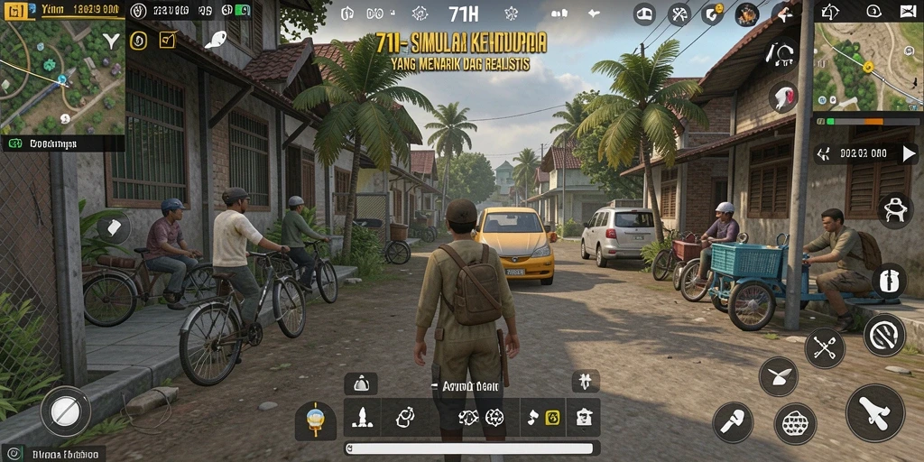 Screenshot gameplay yang menampilkan interaksi dan pilihan karakter di 71H.