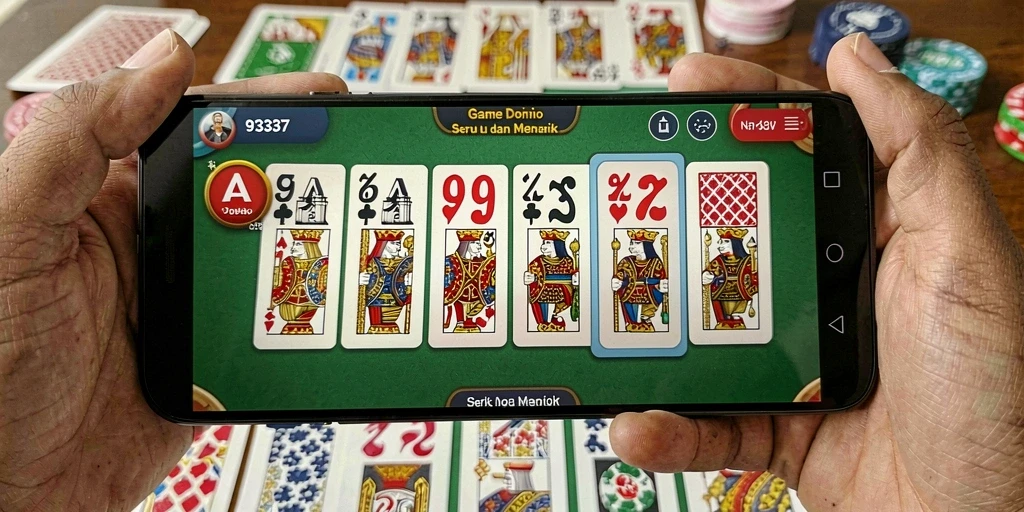Screenshot gameplay menampilkan aksi seru permainan Domino.