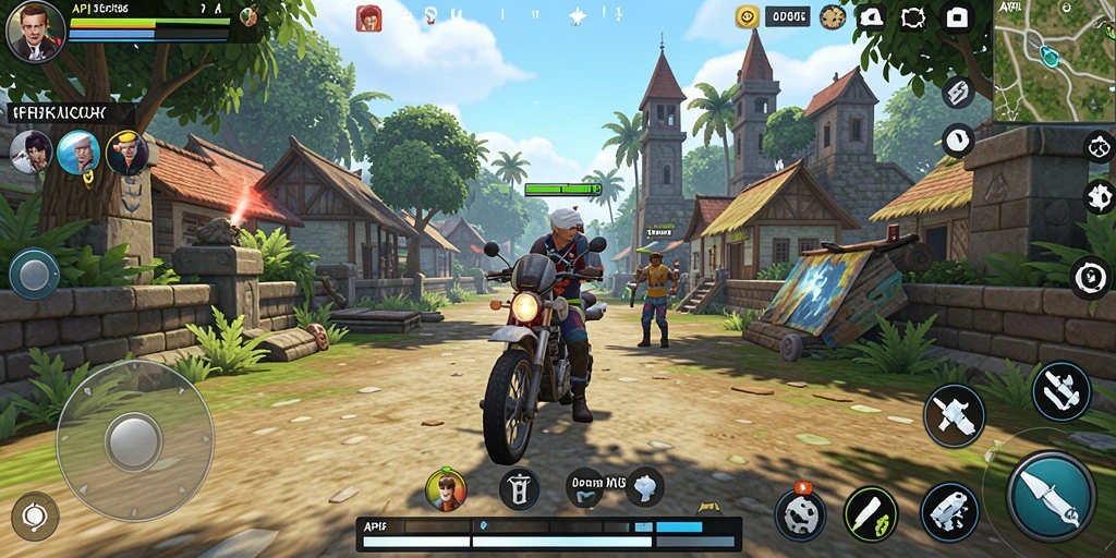 Tangkapan layar gameplay API36 menunjukkan momen penuh aksi dalam simulasi kehidupan.