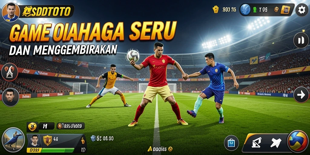 Screenshot gameplay ASDTOTO yang menunjukkan aksi olahraga menegangkan.