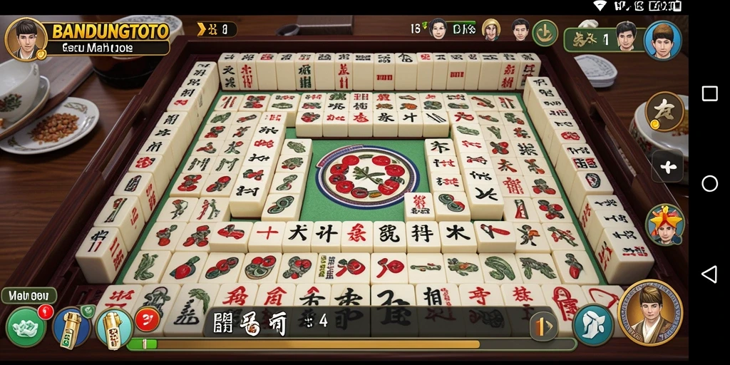Screenshot BANDUNGTOTO menampilkan keseruan bermain Mahjong dengan desain menarik.