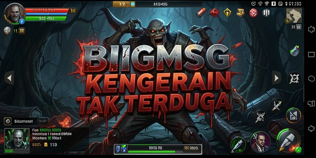 Screenshot menampilkan suasana mencekam dalam gameplay BIGMSG.
