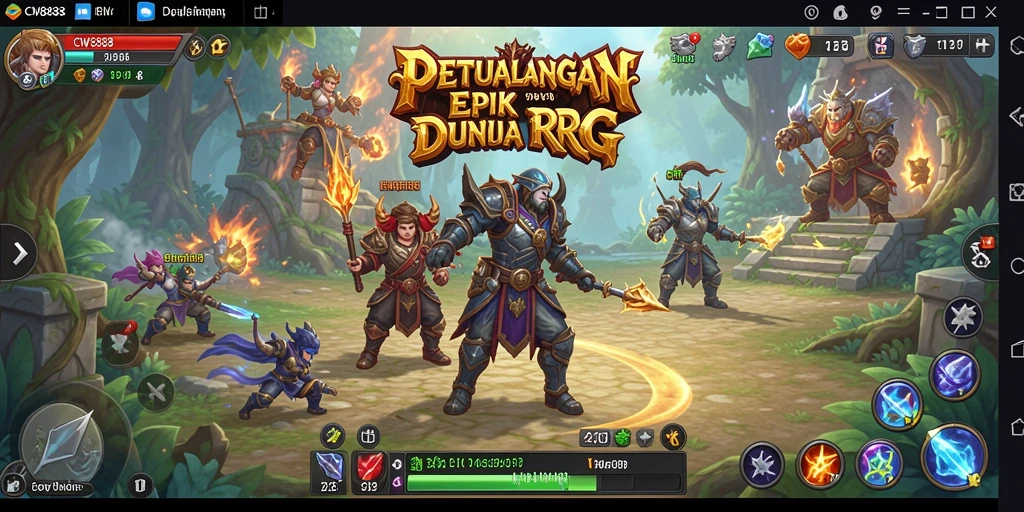 Gameplay CW8888 yang seru dan penuh tantangan di dunia RPG.
