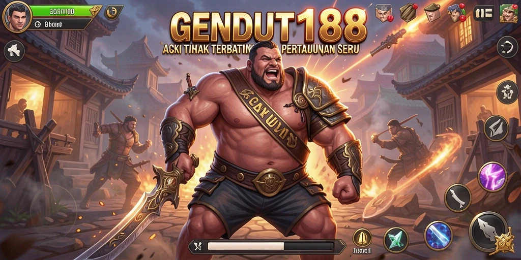 Tampilan dinamis dari aksi seru di GENDUT188.