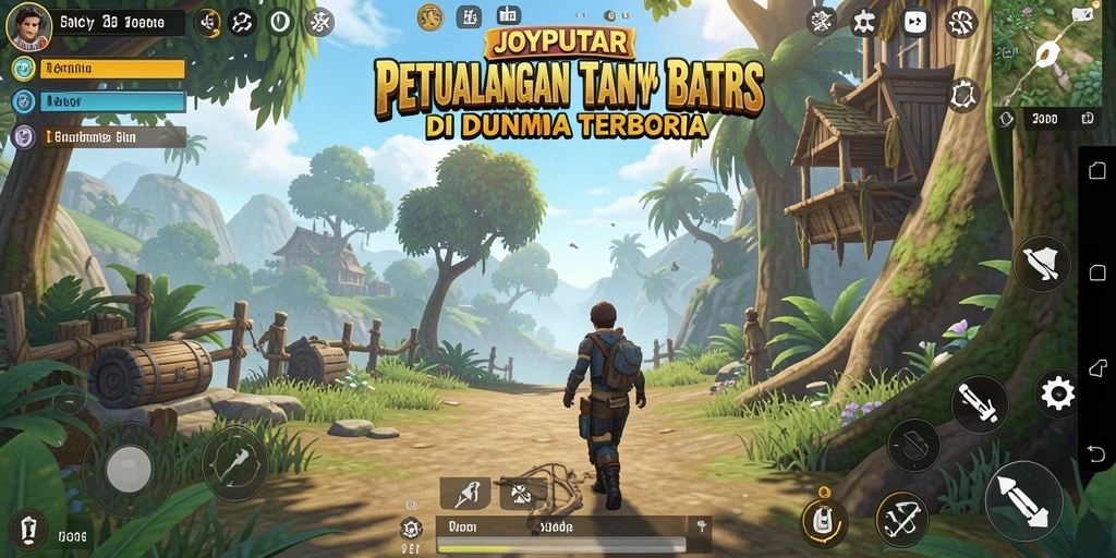 Screenshot menampilkan aksi seru dalam dunia terbuka JOYPUTAR.