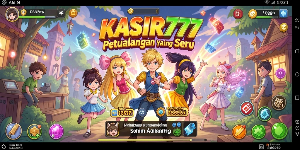Tangkapan layar dari gameplay seru KASIR777 yang penuh warna.