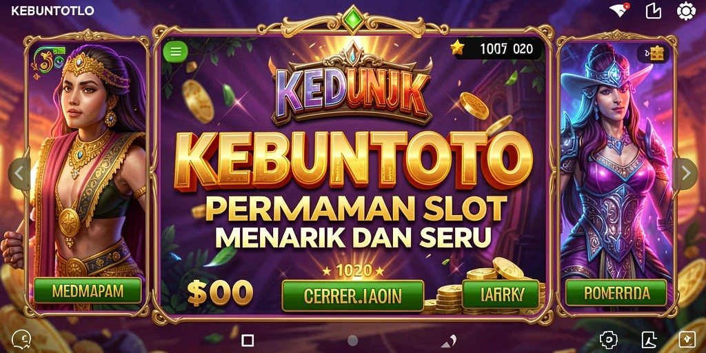 Tampilan gameplay KEBUNTOTO yang seru dan penuh warna.