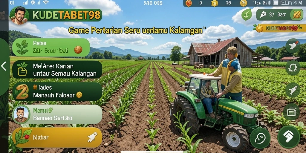 Gameplay seru bertani di KUDETABET98 dengan grafis menawan.
