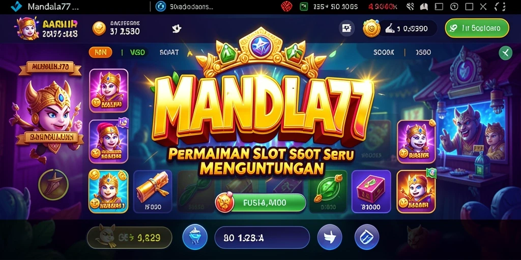 Tampilan gameplay yang seru di MANDALA77.