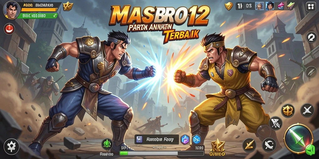 Tampilan gameplay seru dengan aksi bertarung yang intens.
