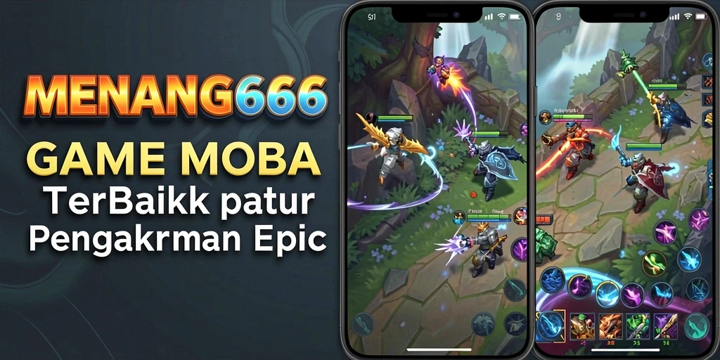 Tangkapan layar menunjukkan aksi seru dalam game MOBA.