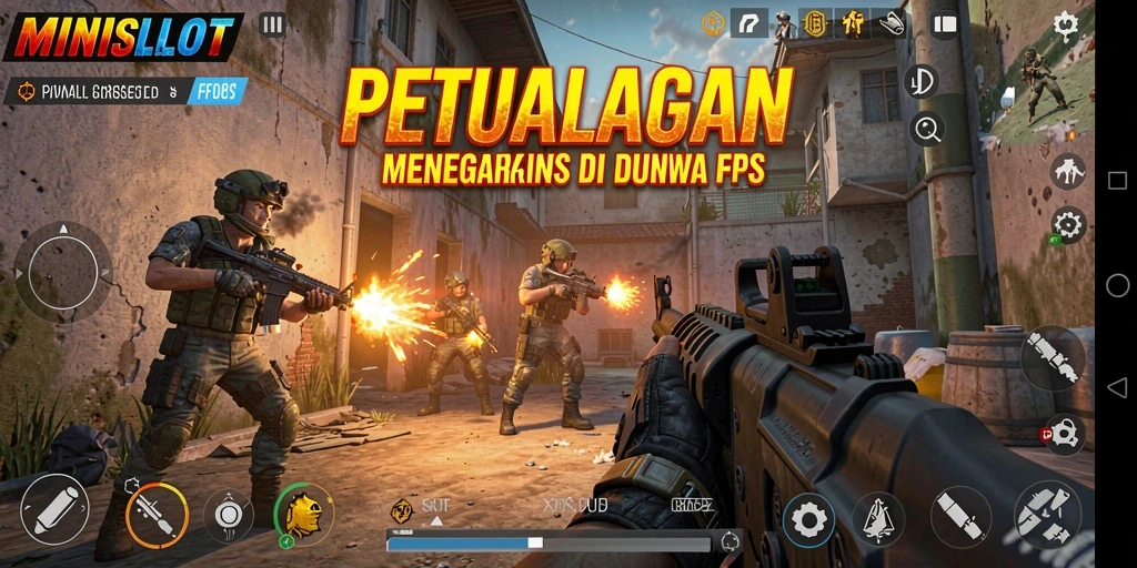 Tampilan gameplay menegangkan di <strong>MINISLOT</strong> dengan aksi FPS yang intens.