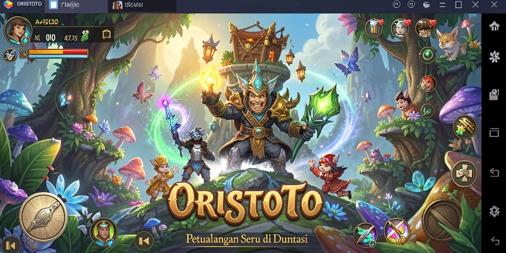 Tampilan menarik dari gameplay ORISTOTO yang mengundang petualang sejati.