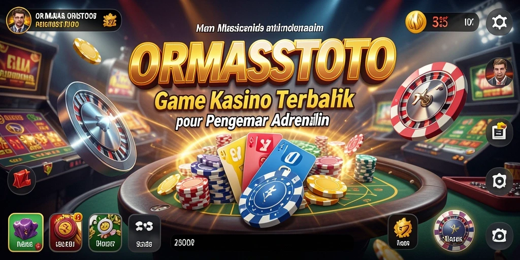 Tampilan menarik dari gameplay Kasino ORMASSTOTO yang mendebarkan.