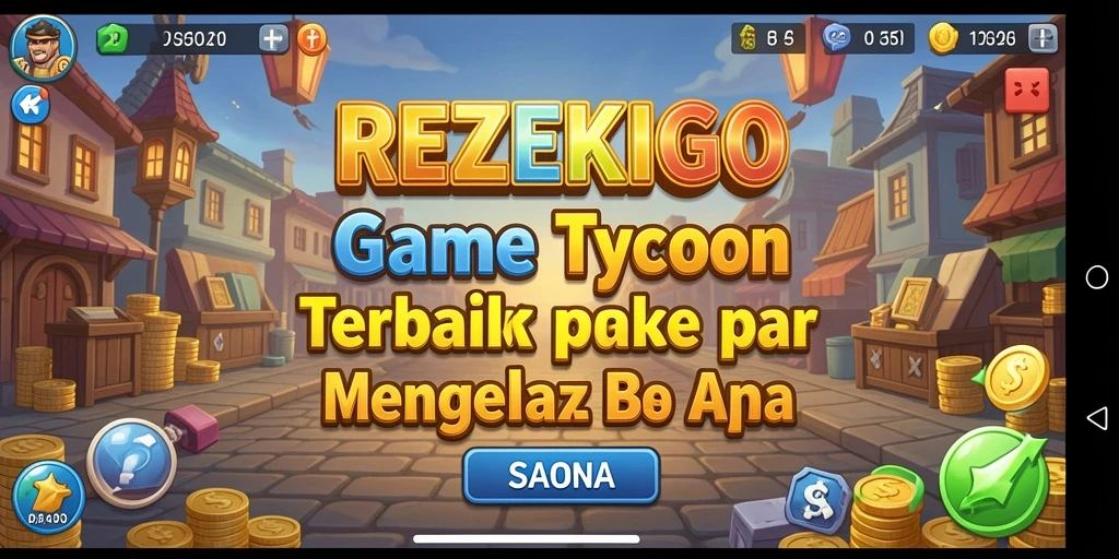 Tampilan gameplay menarik di <strong>REZEKIGO</strong> menunjukkan proses pengelolaan bisnis.