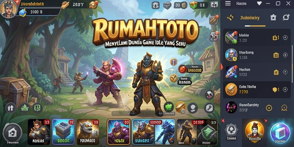 Tampilan gameplay RUMAHTOTO yang menarik dan seru.