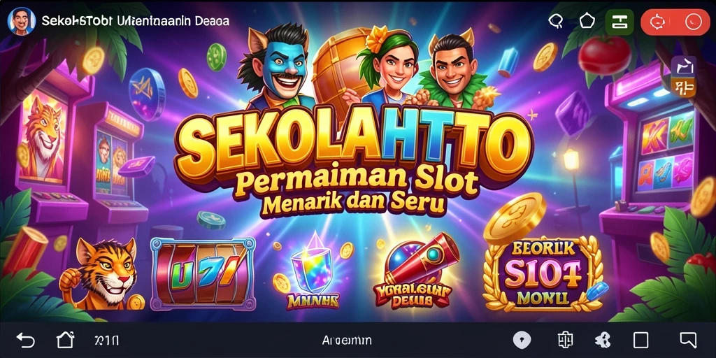 Tampilan menarik dari gameplay Slot di SEKOLAHTOTO.