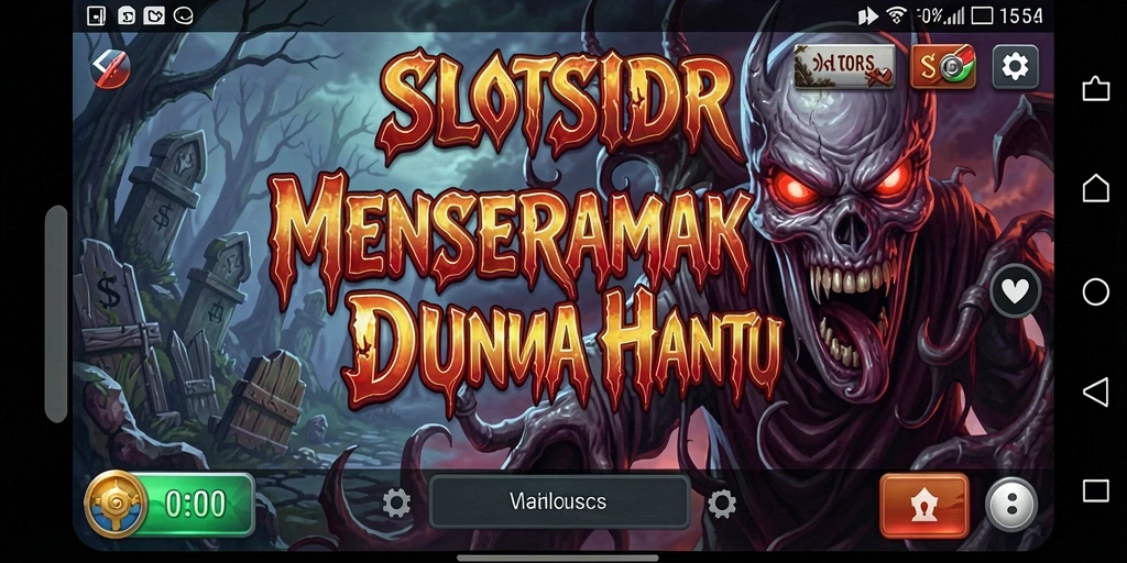 Tangkapan layar gameplay SLOTSIDR dengan atmosfer horror yang mencekam.