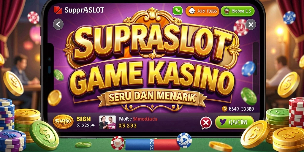 Tampilan gameplay <strong>SUPRASLOT</strong> yang menarik dengan suasana Kasino yang kental.