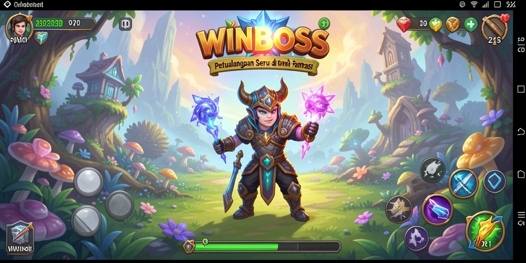 Gambaran utama gameplay WINBOSS yang menampilkan petualangan seru.